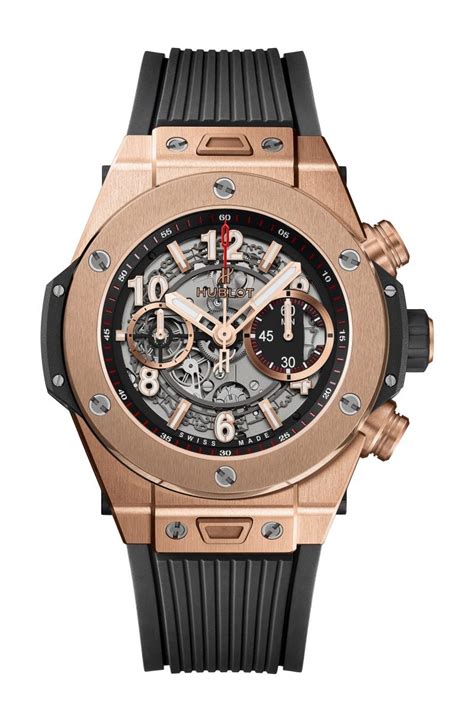 hublot king power unico gold carbon